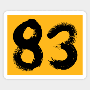 Number 83 Sticker